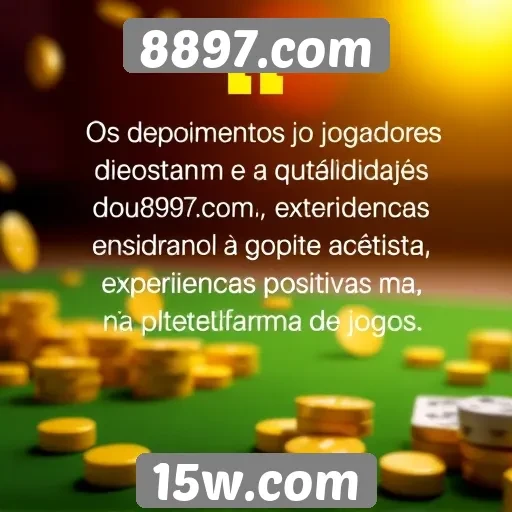 Depoimentos de jogadores sobre o 8897.com são positivos