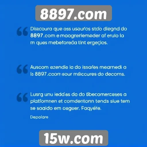 Feedback dos usuários sobre o atendimento do 8897.com
